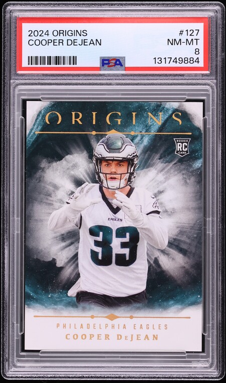 2024 Panini Origins Cooper DeJean ROOKIE #127 PSA 8 NM-MT