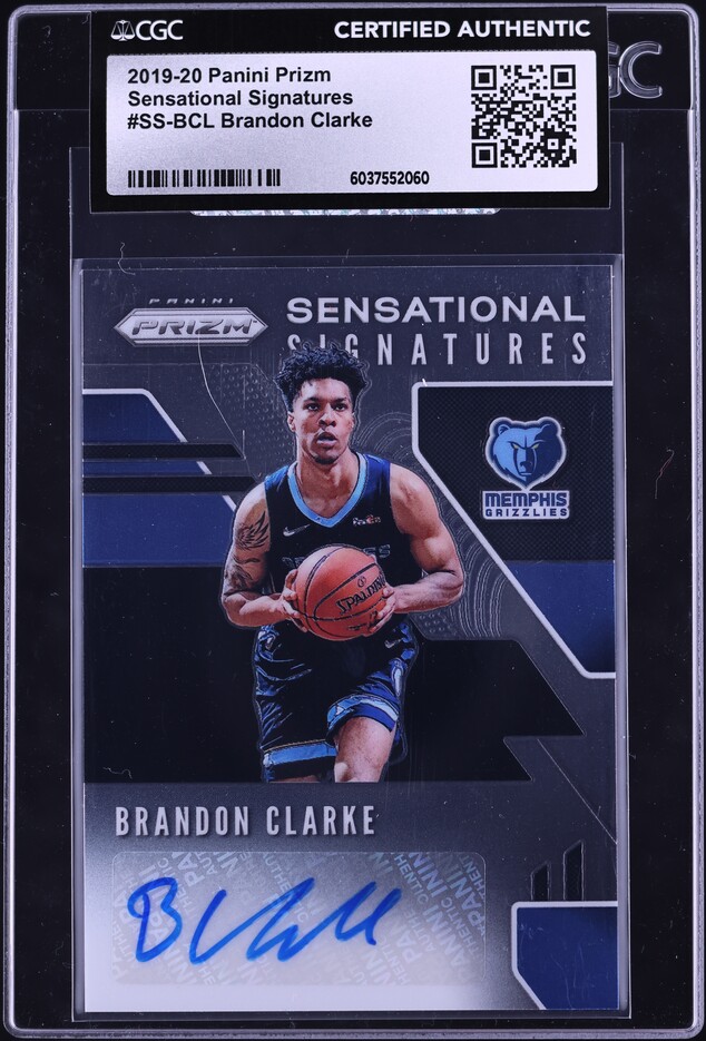 2019-20 Panini Mosaic Mosaic Gold Wave #277 Brandon Clarke on