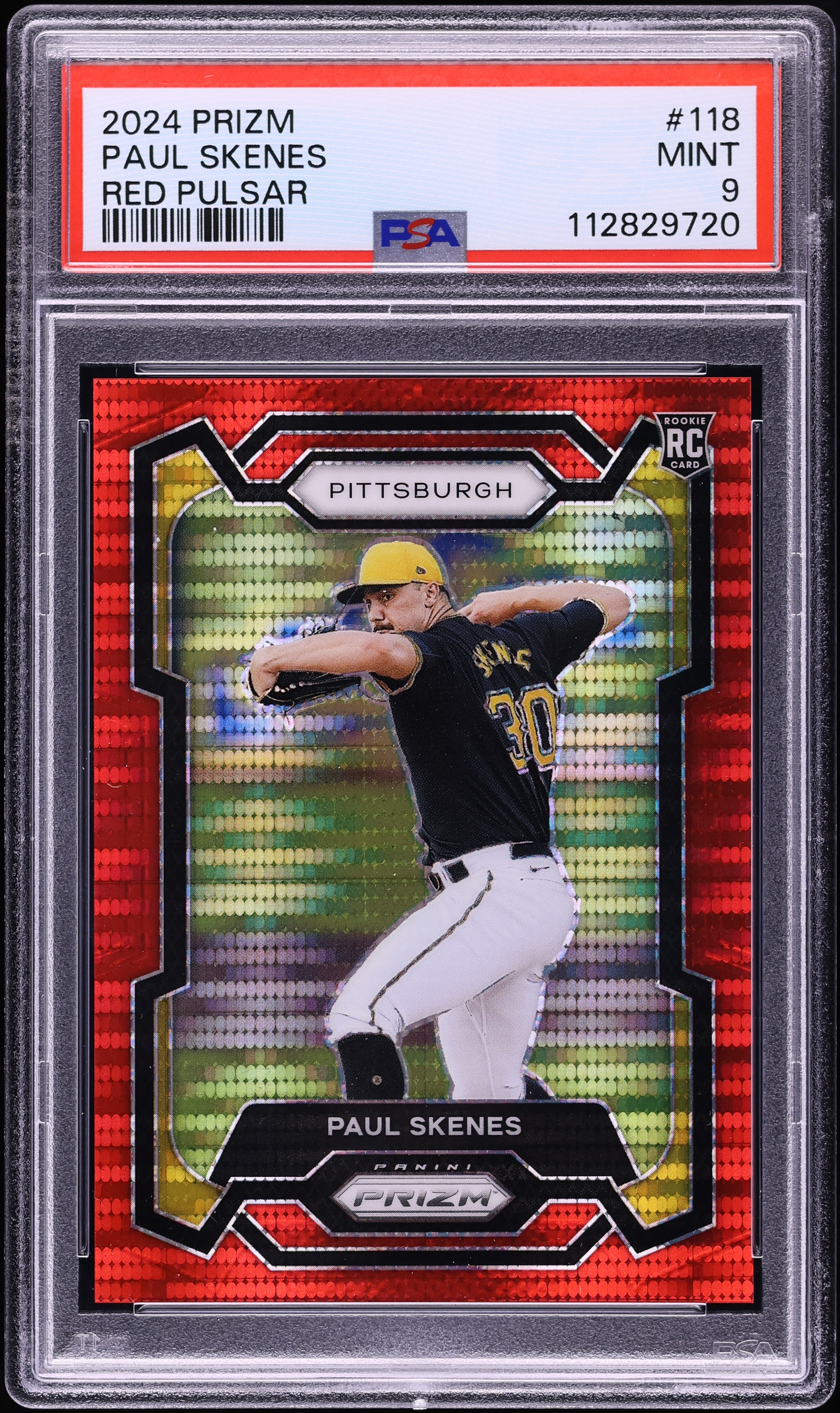 2024 Panini Prizm Red Pulsar Paul Skenes ROOKIE /399 #118