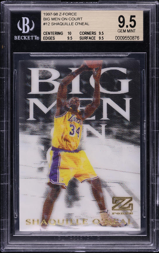 1997 Skybox Z-Force Big Men On Court Kobe Bryant #2 PSA 9 MINT on