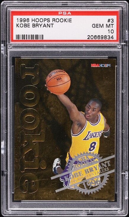 1996 Skybox E-X2000 Star Date 2000 Kobe Bryant ROOKIE #3 PSA 7