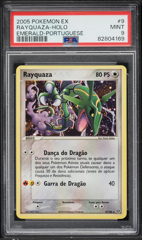 2005 Pokemon EX Deoxys Gold Star Holo Rayquaza #107 PSA 10 GEM
