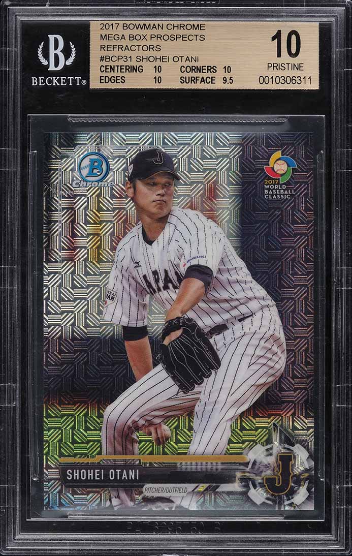 2019 Bowman Chrome Refractor Shohei Ohtani #50 PSA 9 MINT on