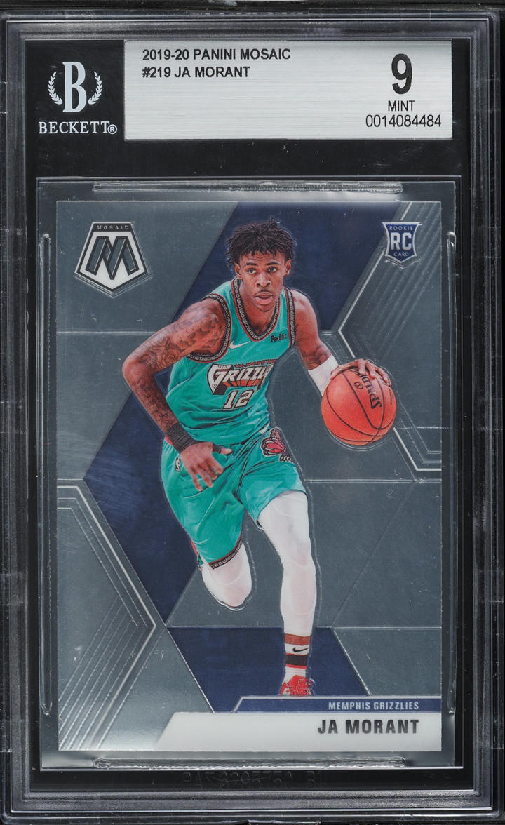 2019 Panini Mosaic Ja Morant ROOKIE #219 BGS 9 MINT