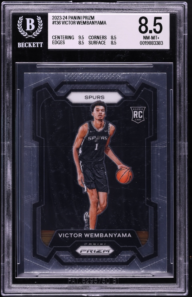 2023 Panini Prizm Victor Wembanyama ROOKIE #136 BGS 8.5 NM-MT+
