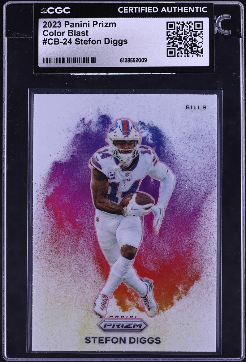 2023 Panini Prizm Color Blast Stefon Diggs #CB-24 CGC AUTH
