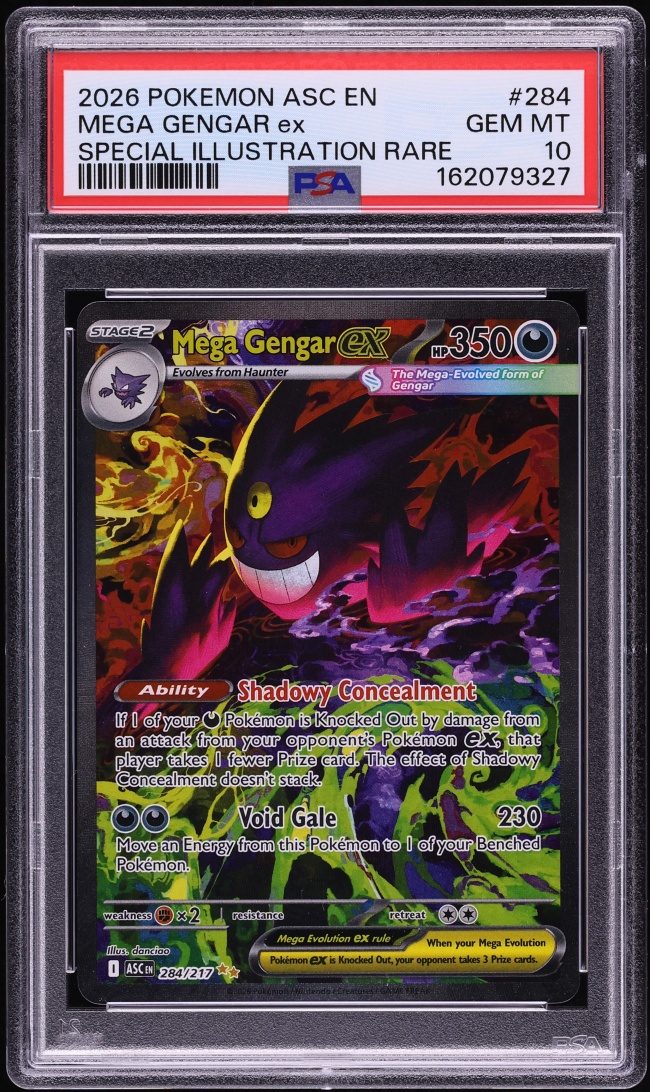 2026 Pokemon Mega Evolution Ascended Heroes SIR Mega Gengar Ex #284 PSA 10 GEM MINT