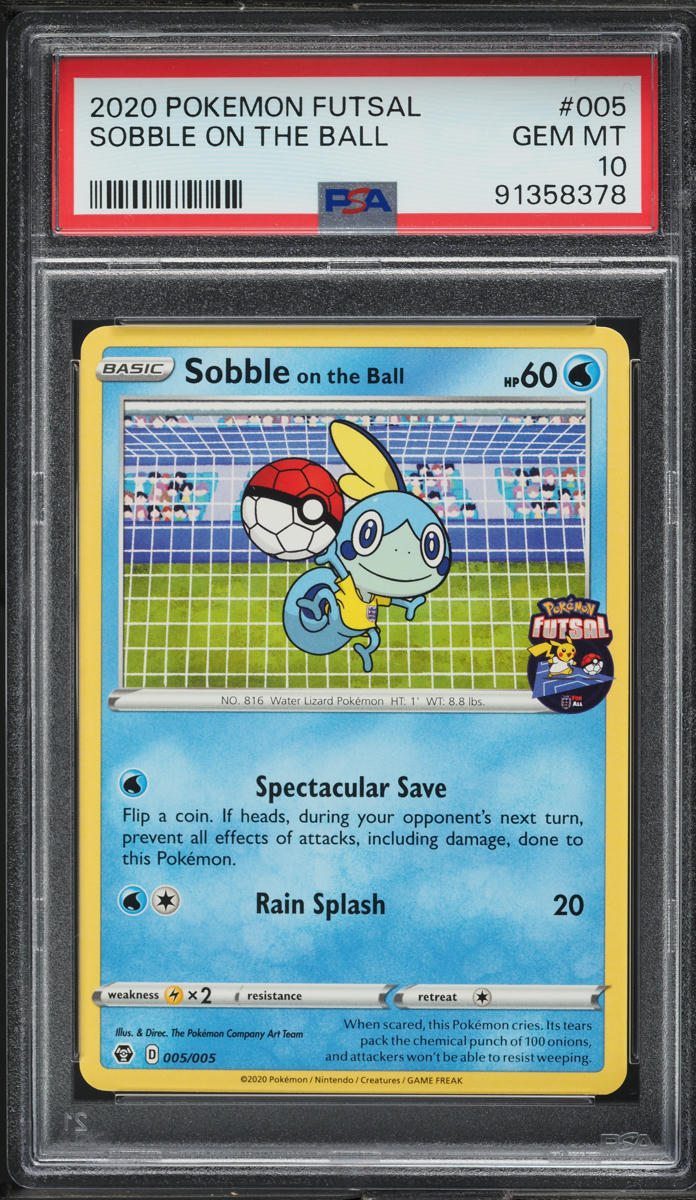 2020 Pokemon Sword & Shield Futsal Sobble On The Ball #5 PSA 10 GEM MINT