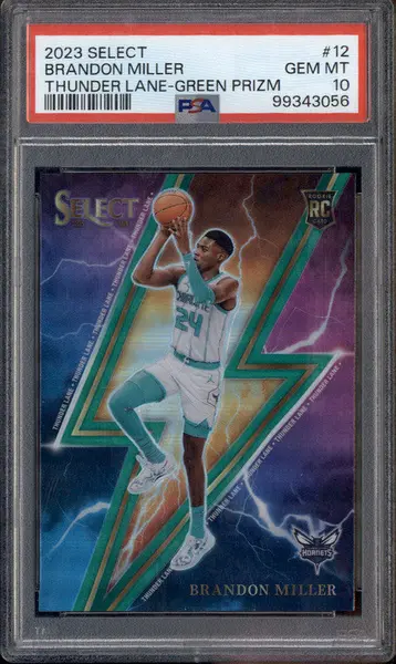2023-24 Panini Select Thunder Lane Green Prizms #12 Brandon