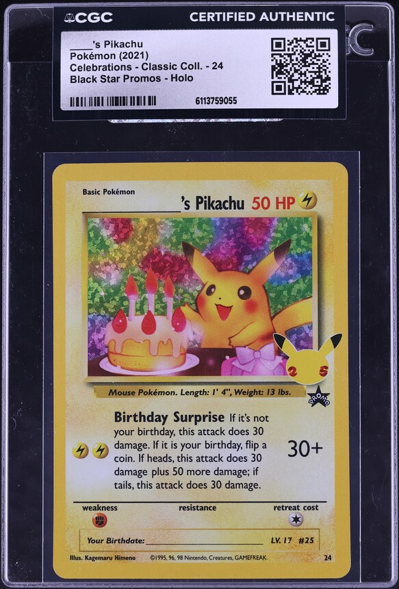 2021 Pokemon Sword & Shield Promo Celebrations Classic Holo