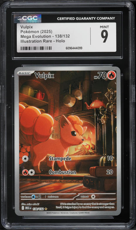 1996 Pokemon Japanese Bandai Carddass Vending Green Vulpix #37 PSA