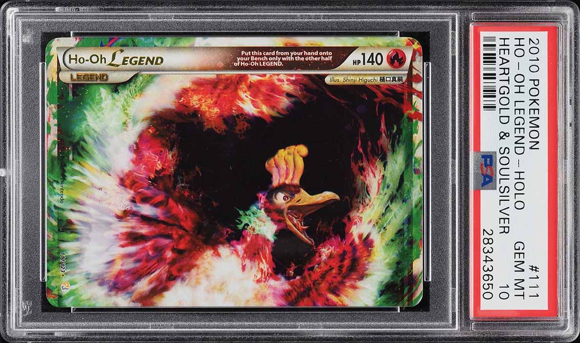 2010 Pokemon Heartgold & Soulsilver Holo Ho-Oh Legend #111 PSA 10 GEM MINT