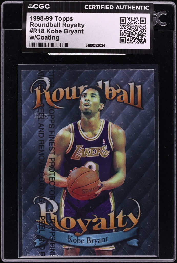 1998 Topps Roundball Royalty w/ Coating Kobe Bryant #R18 CGC AUTH
