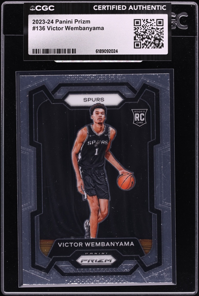 2023 Panini Prizm Victor Wembanyama ROOKIE #136 CGC AUTH