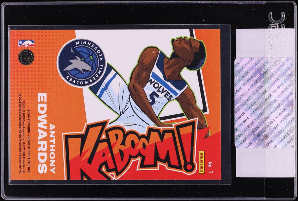 2024 Panini Revolution Kaboom! Horizontal Anthony Edwards #1 CGC AUTH - Photo 2