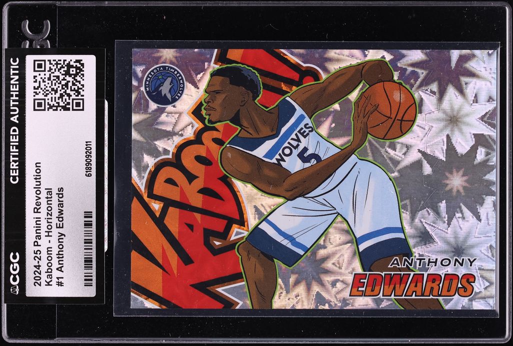 2024 Panini Revolution Kaboom! Horizontal Anthony Edwards #1 CGC AUTH