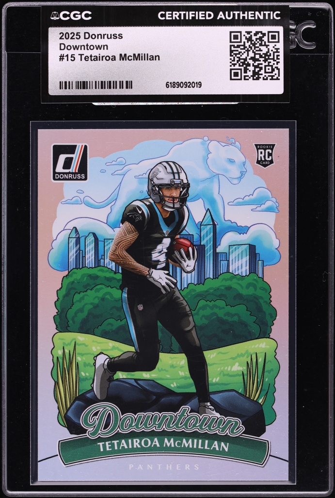 2025 Donruss Downtown Tetairoa McMillan ROOKIE #15 CGC AUTH