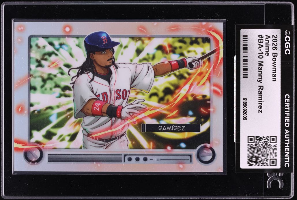 2026 Bowman Anime Manny Ramirez #BA-10 CGC AUTH