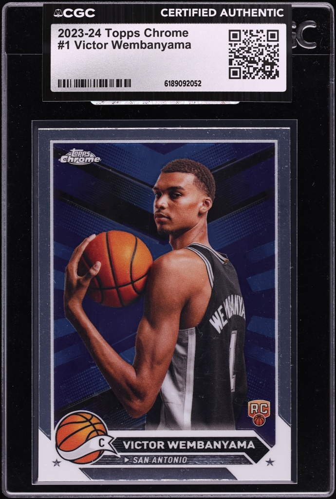2023 Topps Chrome Victor Wembanyama ROOKIE #1 CGC AUTH