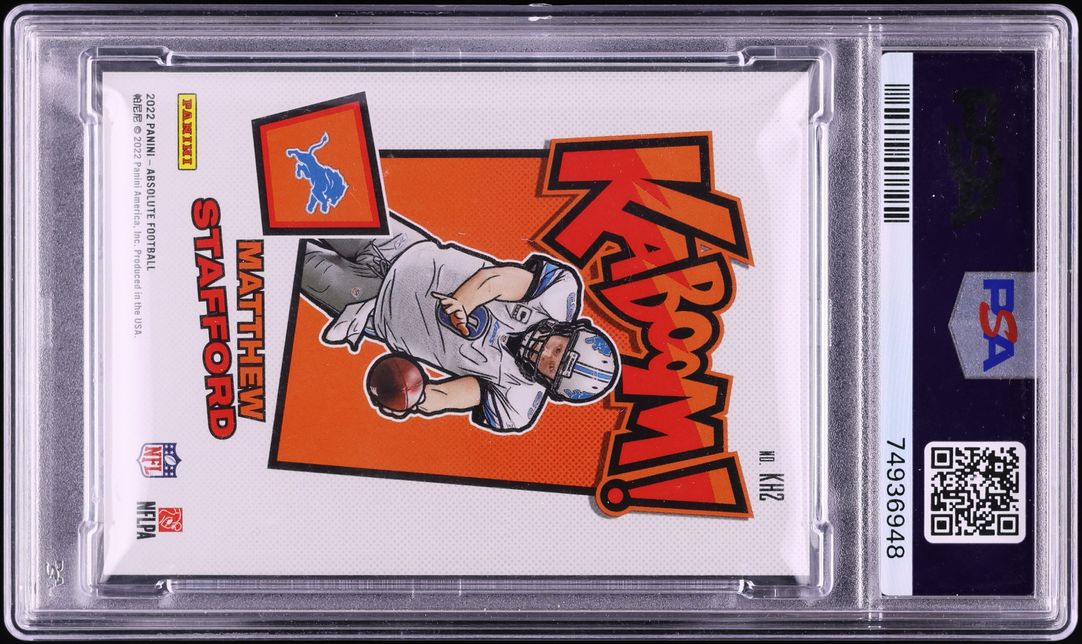 2022 Absolute Kaboom! Horizontal Matthew Stafford #KH2 PSA 10 GEM MINT