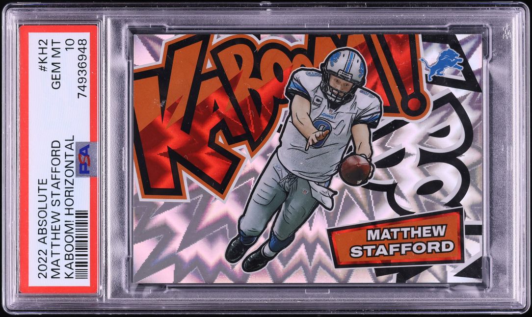 2022 Absolute Kaboom! Horizontal Matthew Stafford #KH2 PSA 10 GEM MINT