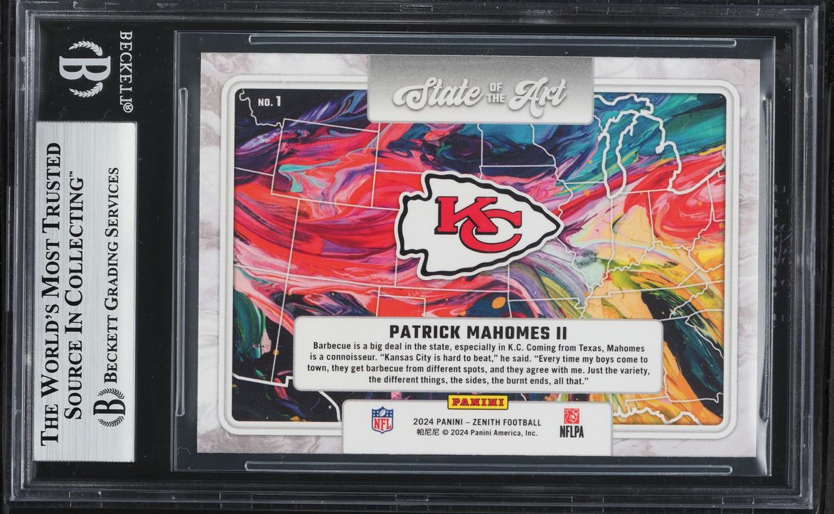 2024 Panini Zenith State Of The Art Patrick Mahomes II #1 BGS 9 MINT