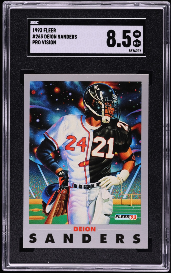 1993 Fleer Pro Vision Deion Sanders #263 SGC 8.5 NM-MT+