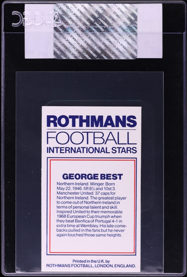 1984 Rothmans Football International Stars George Best CGC AUTH
