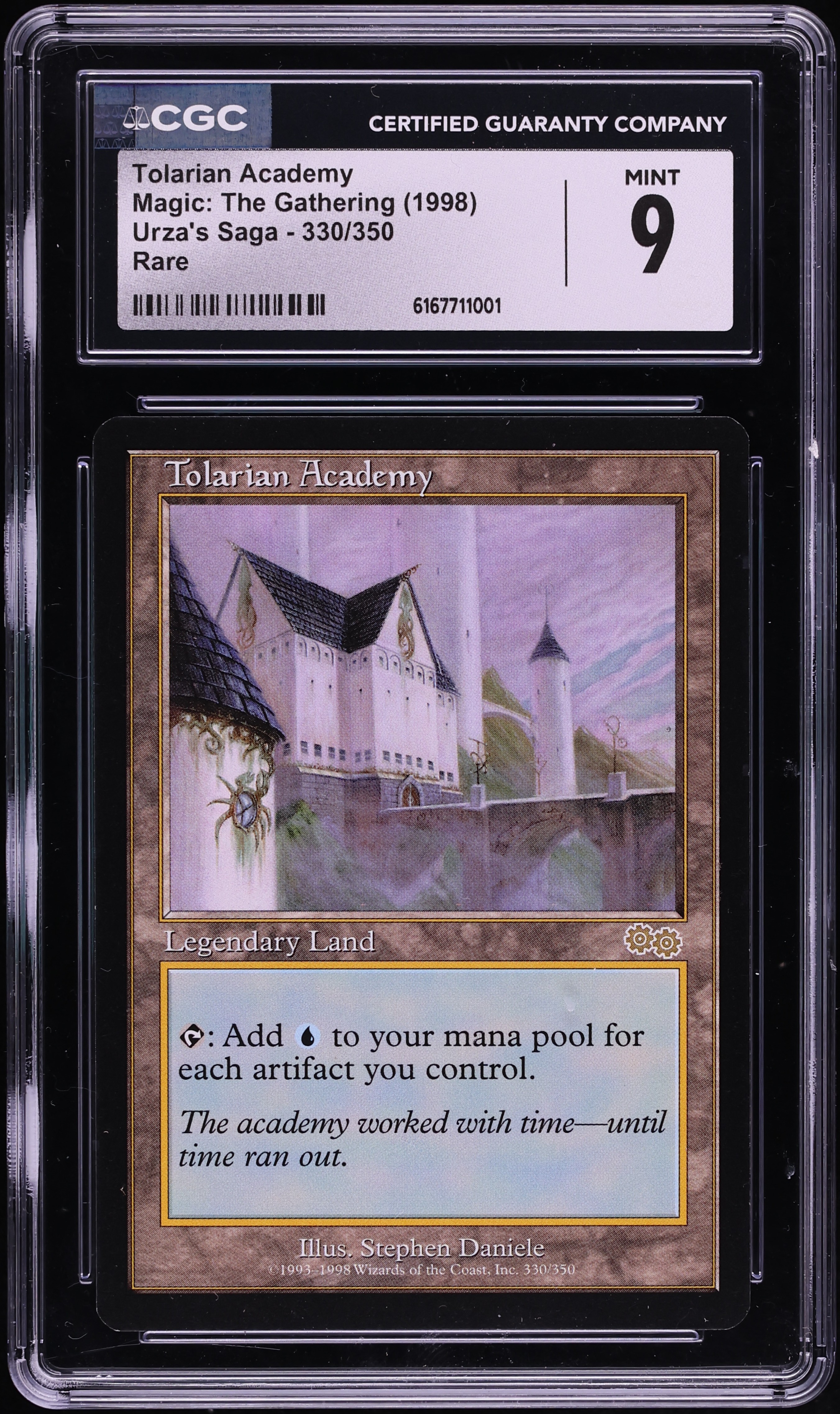 1998 Magic The Gathering MTG Urza's Saga Tolarian Academy CGC 9 MINT