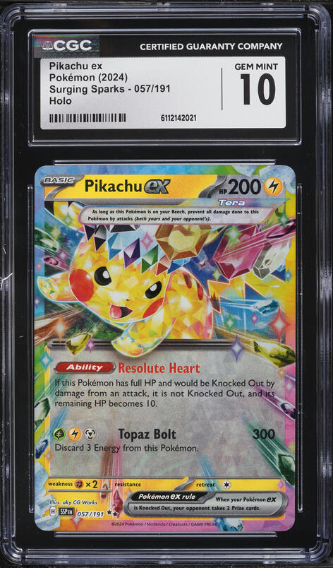 2025 Pokemon Scarlet & Violet Prismatic Evolutions Pikachu EX #28