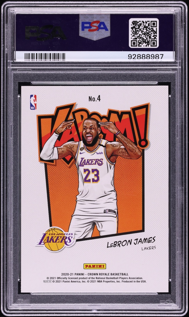 2020 Crown Royale Kaboom! LeBron James #4 PSA 10 GEM MINT