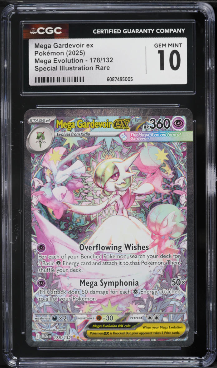 2025 Pokemon Mega Evolution SIR Mega Gardevoir ex #178 CGC 10 GEM MINT