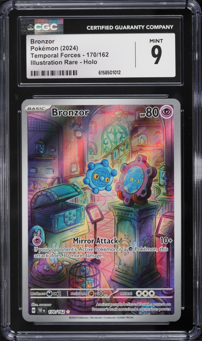 2024 Pokemon Scarlet & Violet Temporal Forces IR Bronzor #170 CGC 9 MINT