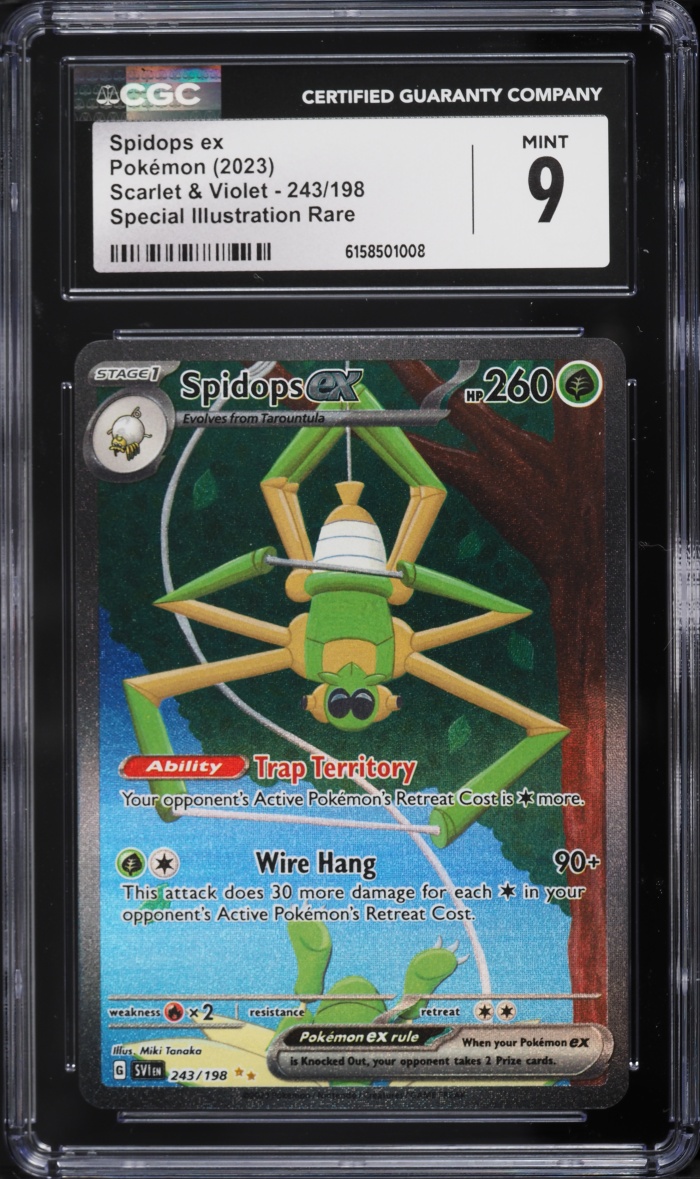 2023 Pokemon Scarlet & Violet SIR Spidops EX #243 CGC 9 MINT