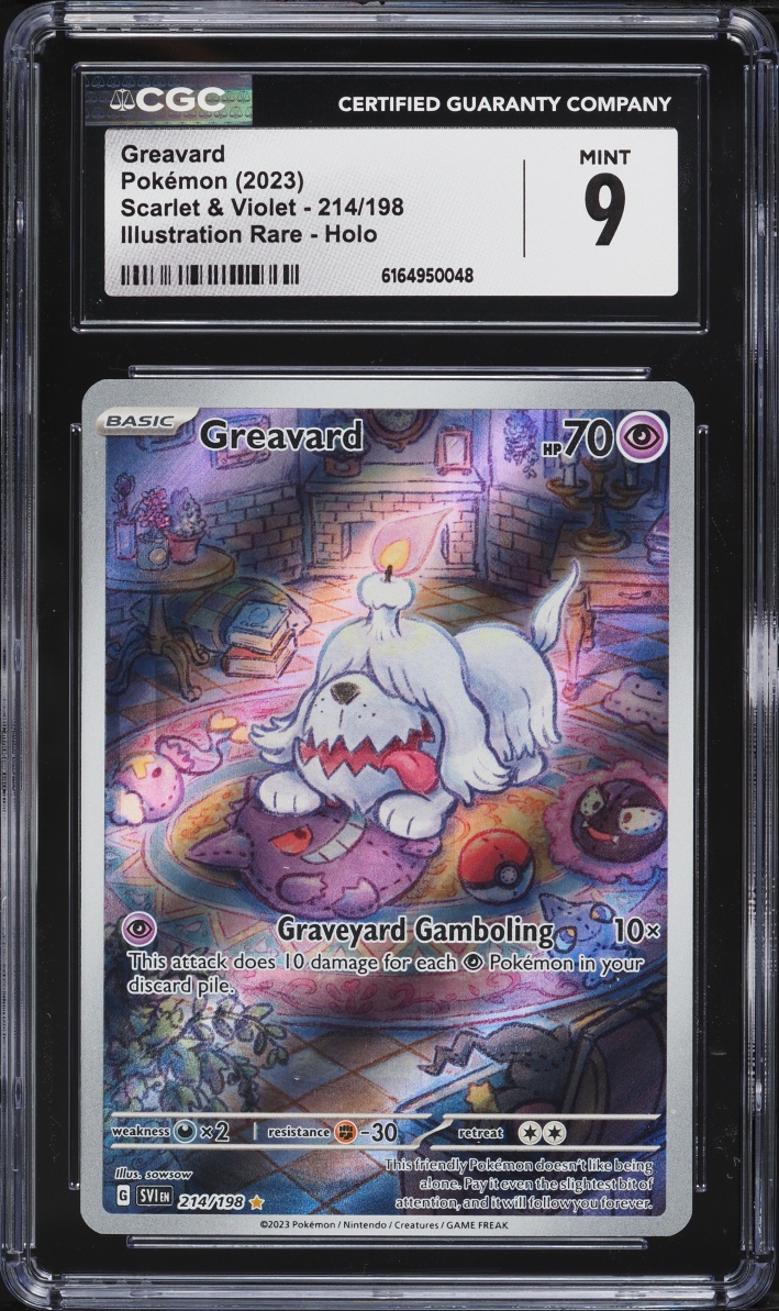 2023 Pokemon Scarlet & Violet IR Greavard #214 CGC 9 MINT