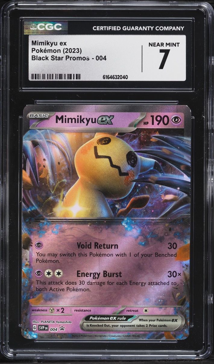 2023 Pokemon Scarlet & Violet Black Star Promo Holo Mimikyu ex #4 CGC 7 NRMT