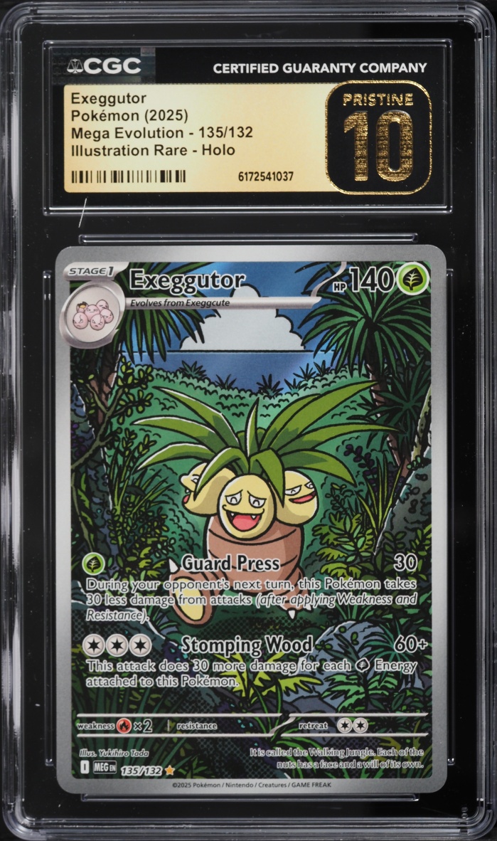 2025 Pokemon Mega Evolution Ir Exeggutor #135 CGC 10 Pristine