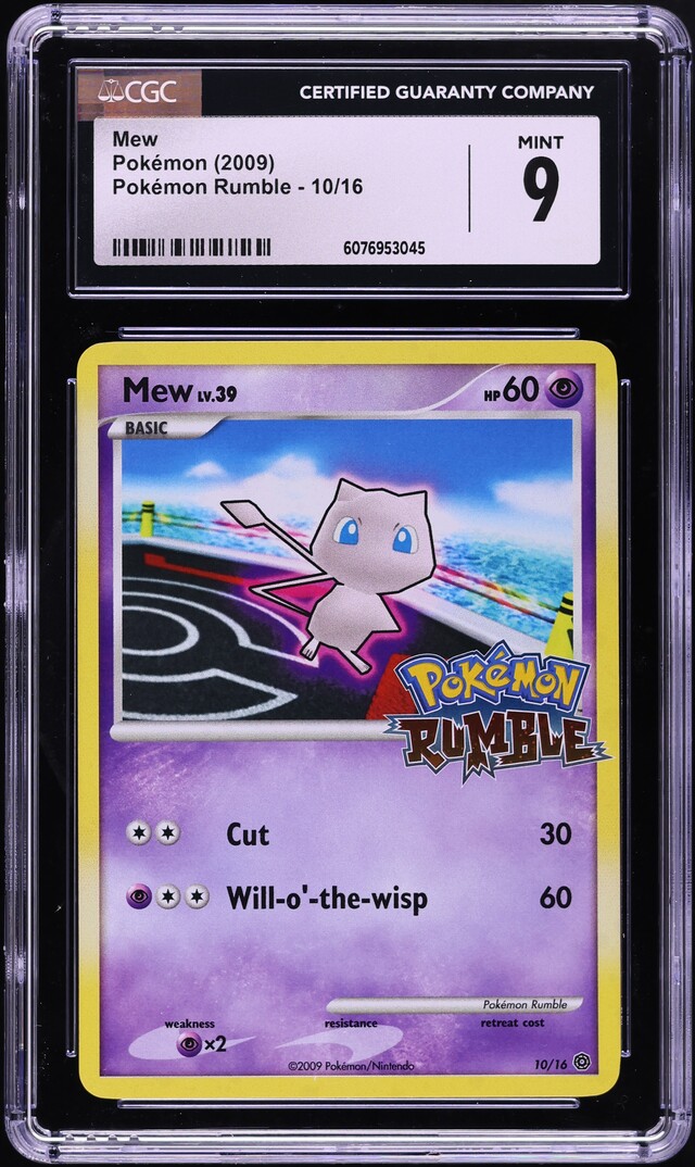 2009 Pokemon Platinum Rumble Mew #10 CGC 9 MINT