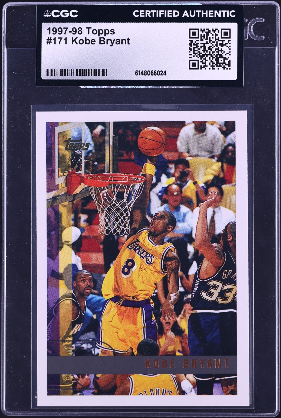 1997 Topps Basketball Kobe Bryant #171 CGC AUTH