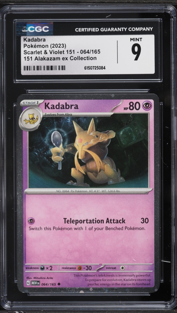 2023 Pokemon Scarlet & Violet Promo 151 Collection Kadabra #64 CGC 9 MINT
