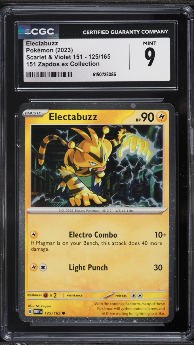 2023 Pokemon Scarlet & Violet Promo 151 Cosmos Holo Electabuzz #125 CGC 9 MINT