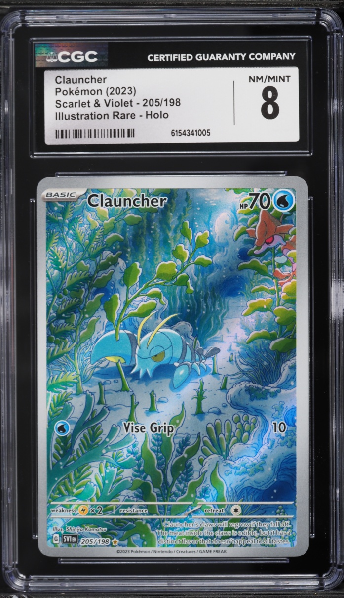 2023 Pokemon Scarlet & Violet IR Clauncher #205 CGC 8 NM-MT