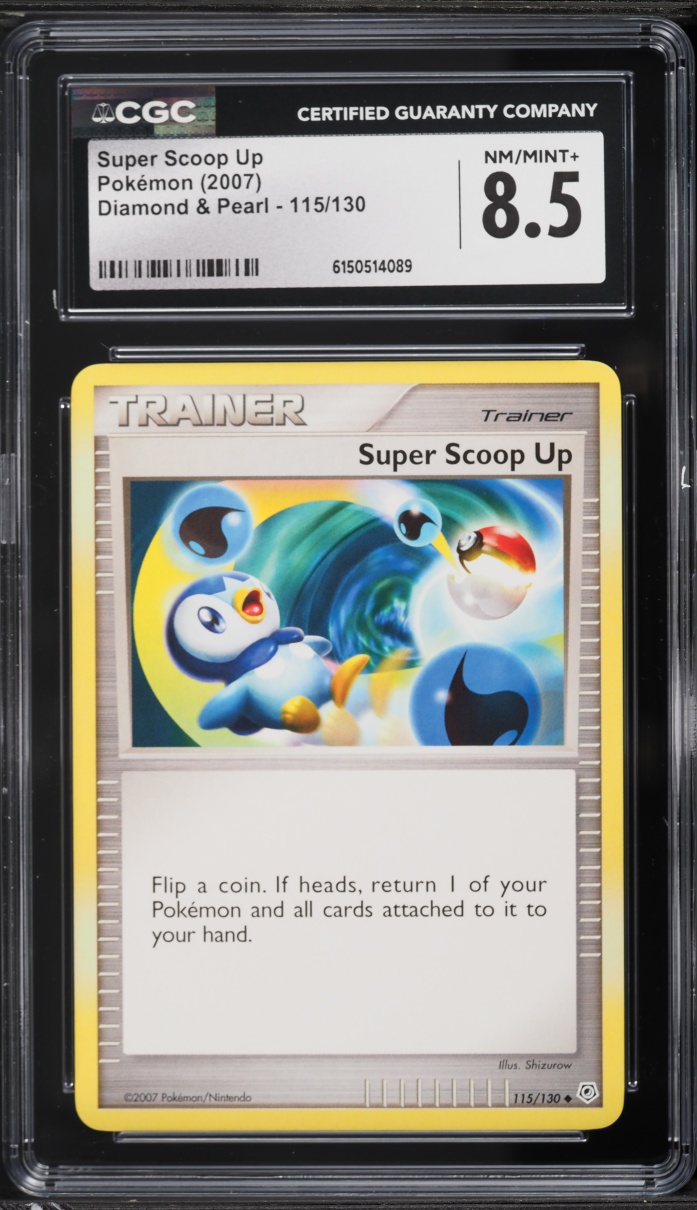 2007 Pokemon Diamond & Pearl Super Scoop Up #115 CGC 8.5 NM-MT+