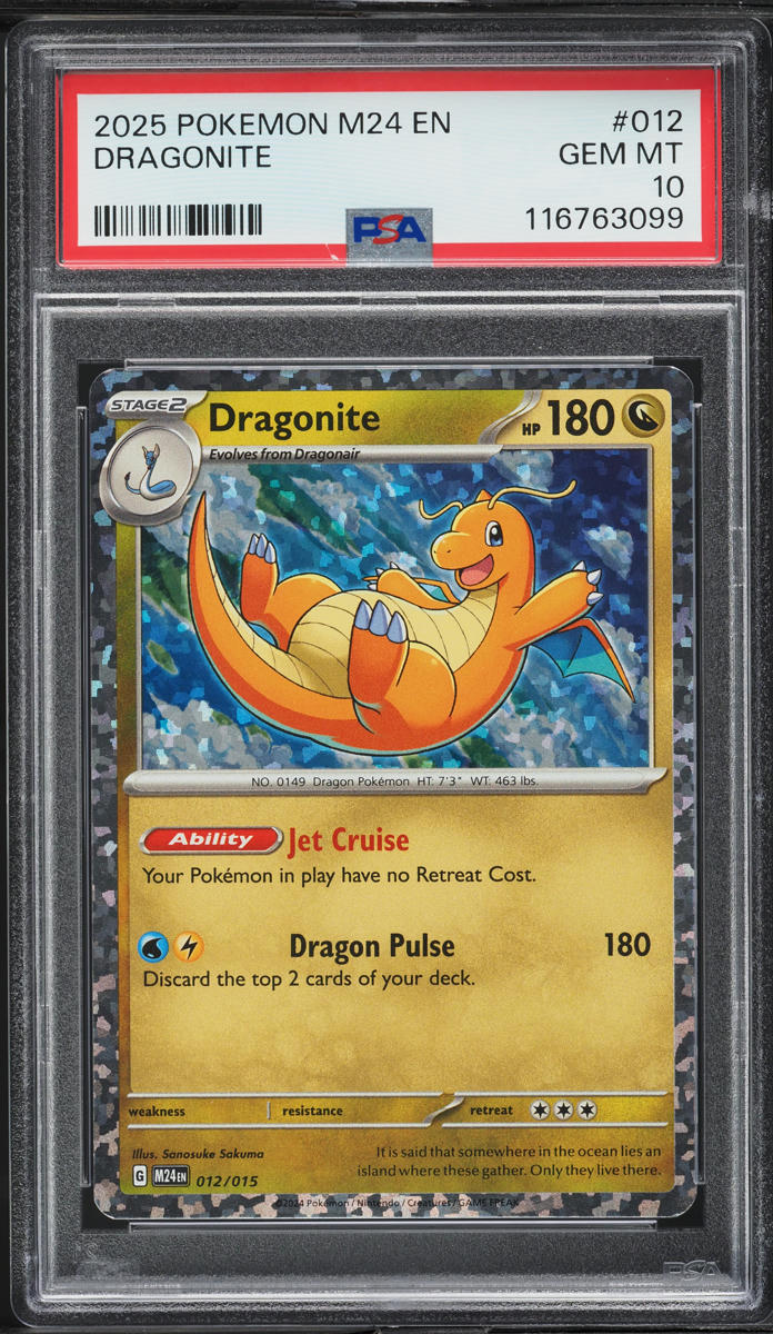 2025 Pokemon Scarlet & Violet McDonald's Collection Dragonite #12 PSA 10 GEM MINT