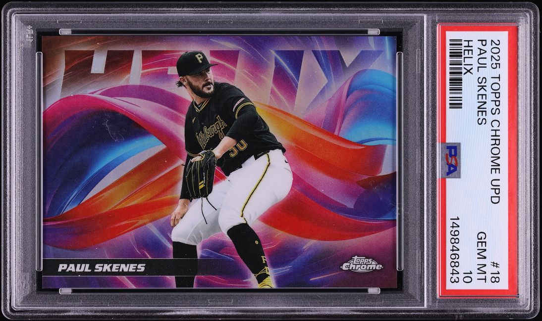 2025 Topps Chrome Update Helix Paul Skenes #HX-18 PSA 10 GEM MINT - Photo 1