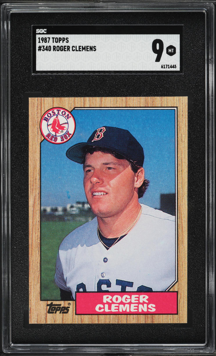 1987 Topps Roger Clemens #340 SGC 9 MINT