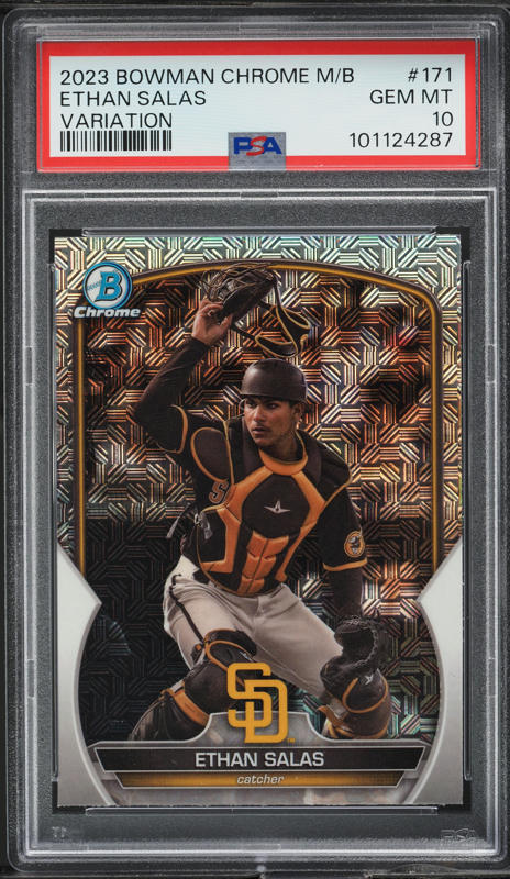 2023 Bowman Chrome Prospects Green Refractor Ethan Salas /99