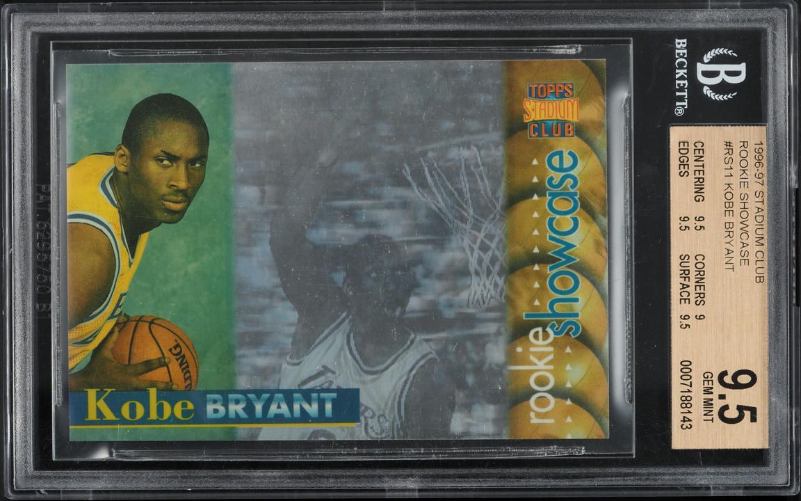1996 Stadium Club R12 Kobe Bryant ROOKIE #R12 SGC 8 NM-MT on