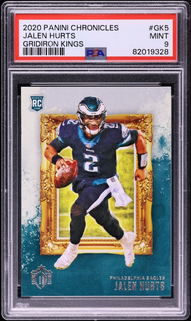 2020 Panini Chronicles Gridiron Kings Jalen Hurts ROOKIE #GK-5 PSA 9 MINT