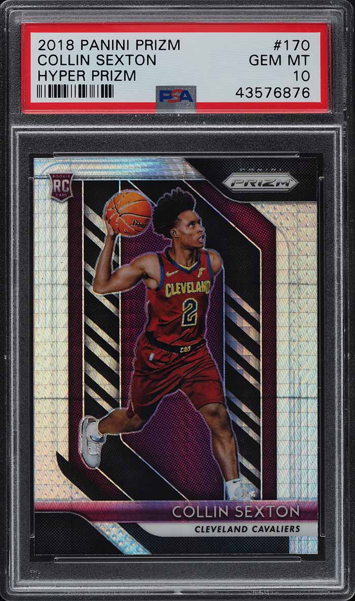 2018 Panini Prizm Hyper Collin Sexton ROOKIE #170 PSA 10 GEM MT